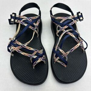 Chaco Women's Navy Strappy Outdoor Sandals, SZ 8, box 13